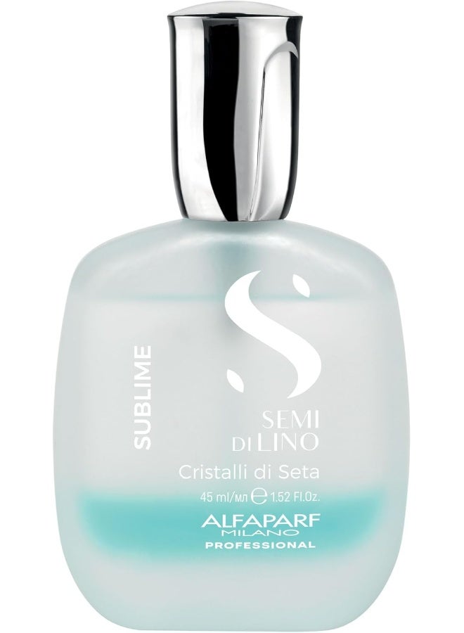 Semi Di Lino Sublime Cristalli Di Seta 45ml | Professional Hair Serum for Instant Shine, Smoothness And Frizz Control for All Hair Types