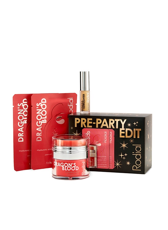 Pre Party Edit | Ultimate Pre-Event Glow & Prep Skincare Kit | Radiance-Boosting Essentials for Hydrated, Smooth, Makeup-Ready Skin | Gift Set