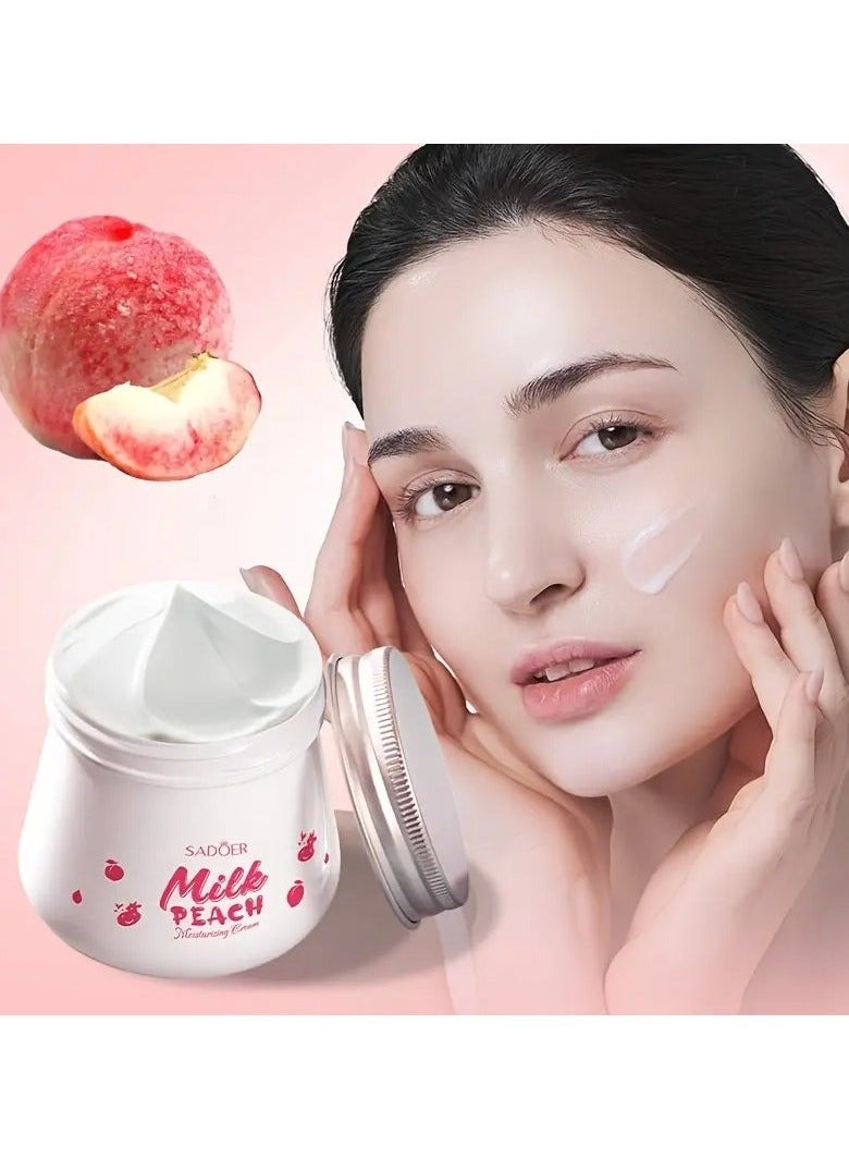 Hydrating Milk & Peach Cream - Smooth, Delicate Skin Enhancer for Dry, Dark Skin | Hypoallergenic with Glycerin & Milk Ingredients