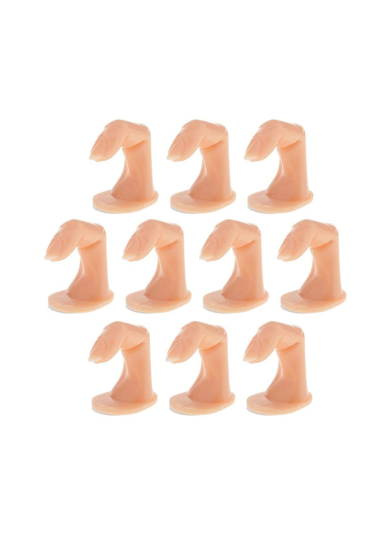 3pcs Professional Fake Nail Art Model Practice Training Finger Manicure False Nail Tips Display Salon Tools FN002