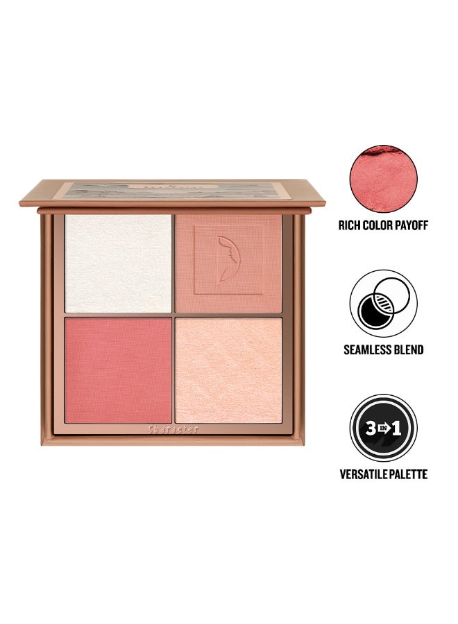 Character 4 Color Blush & Highlighter Palette