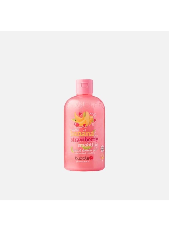 Sweet Strawberry & Banana Bath & Shower Gel - A Creamy, Fruity Blend that Lathers to Gently Cleanse and Moisturize Skin (500 ml)