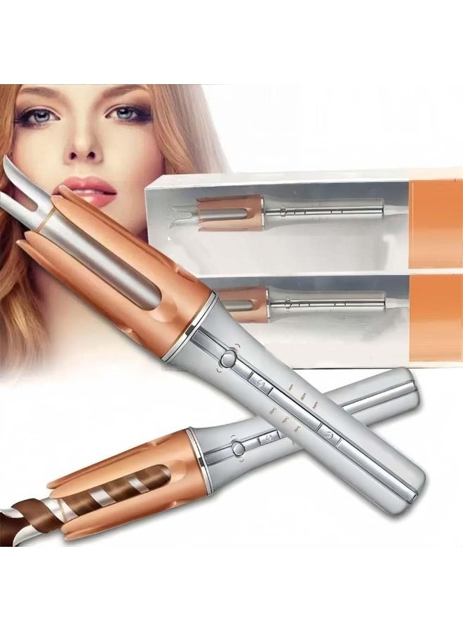 Professional Automatic Hair Curler with Negative Ion Technology for Smooth, Frizz-Free Curls & Waves – Electric Hair Styling Tool with Ceramic Barrel, Quick Heat-Up, Adjustable Temperature Control, Anti-Tangle System, Portable Design for All Hair Types