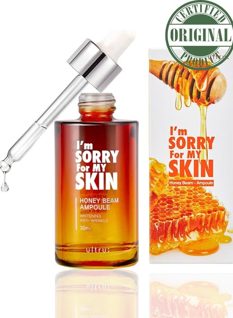 I'm Sorry For My Skin Honey Beam Ampoule 30ml | Nourishing & Radiance-Boosting Facial Serum with Royal Jelly Extract