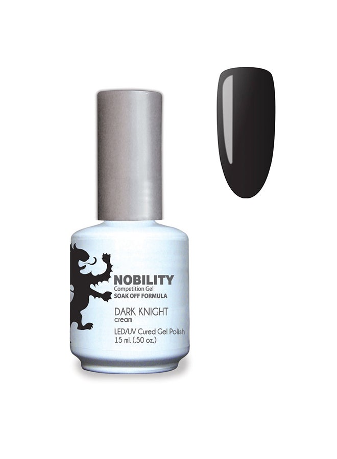 Gel Nail Polish 15 ml, Long Lasting, Chip Resistant, Requires Drying Under UV Led Lamp Dark Knight Nbgp79