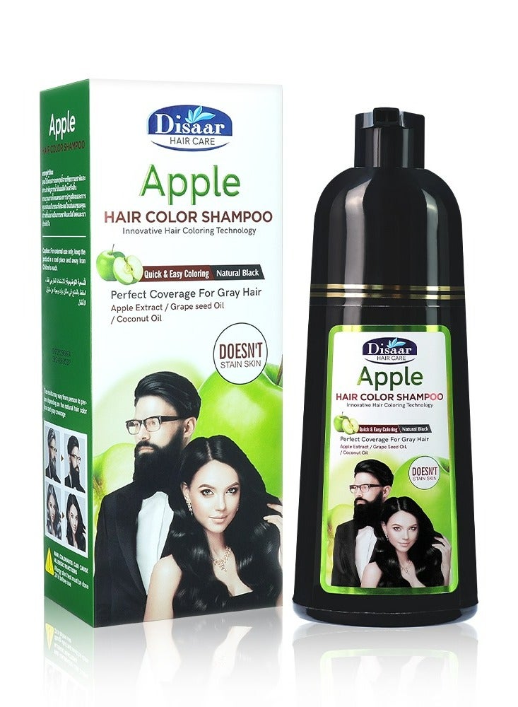 Apple Hair Color Shampoo Natural Black