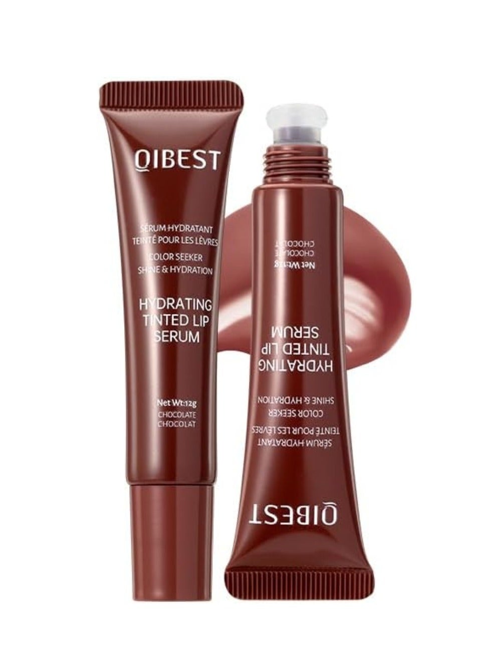 Hydrating Tinted Lip Serum Hydrating Lip Plumper with Natural Shine Nourishing Jelly Lip Tint for Soft Full Lips Non Sticky Long Lasting Color Moisturizing Lip Makeup Lip Gloss Lip Tint 12g 06