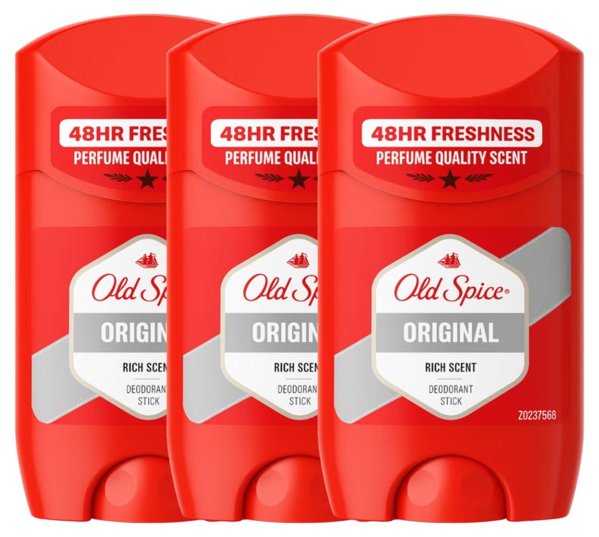 Original Men’s Deodorant Stick – Pack of 3 (50ml each)
