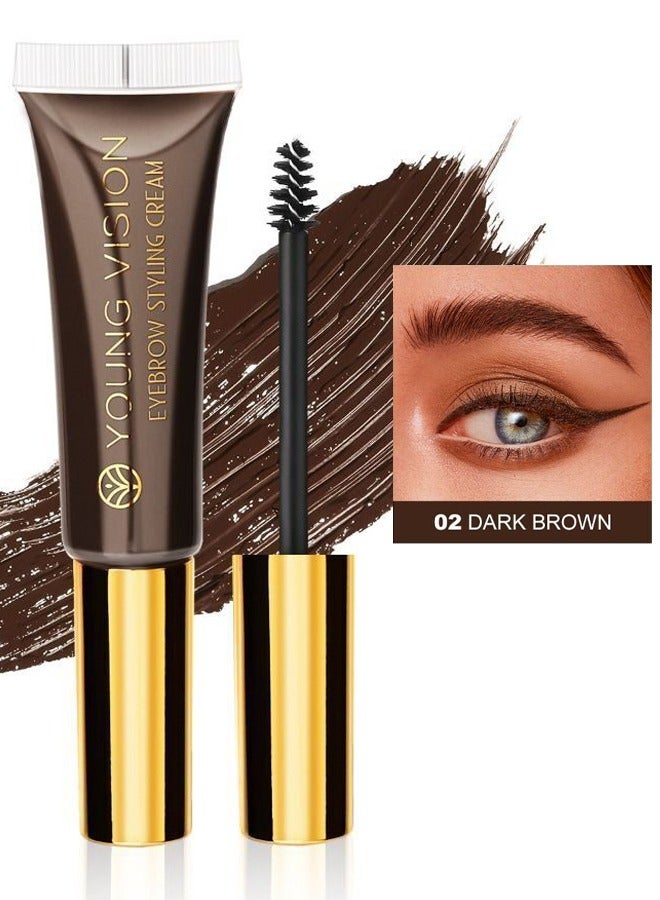 Eyebrow Styling Gel Long Lasting Eyebrow Setting Gel Waterproof and Sweat-Proof Eyebrow Repair Liquid Brows Styling Gel Dark Brown