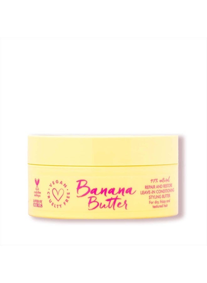 Coily Banana Butter Repair + Restore Leave-in Conditioner Vegan Cruelty Free 97% Natural