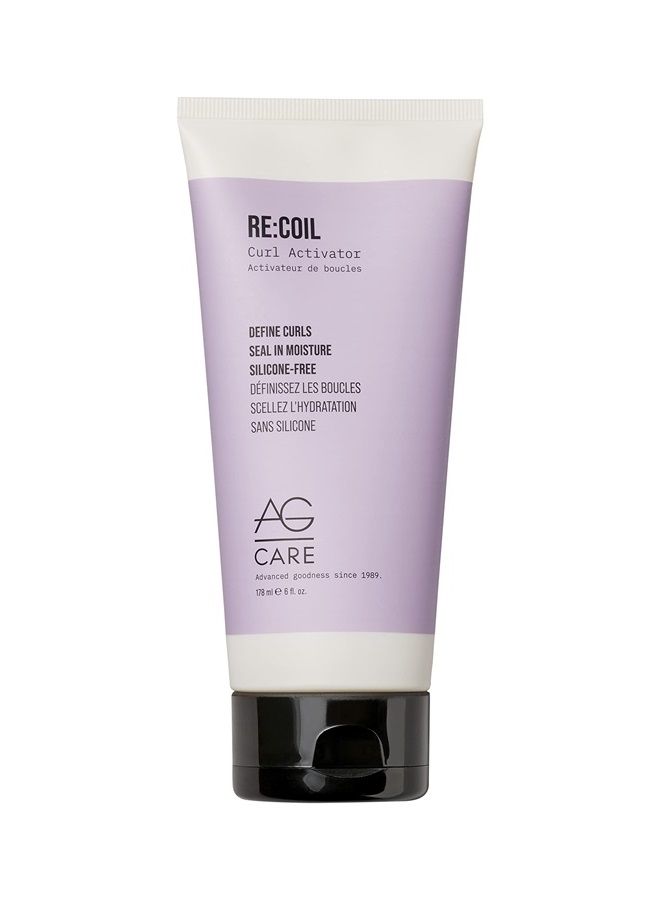 Re:Coil Curl Activator Curl Cream with Keratin Amino Acids - Ultra-Nourishing Curly Hair Cream for Defined, Healthy Curls, 6 Fl Oz