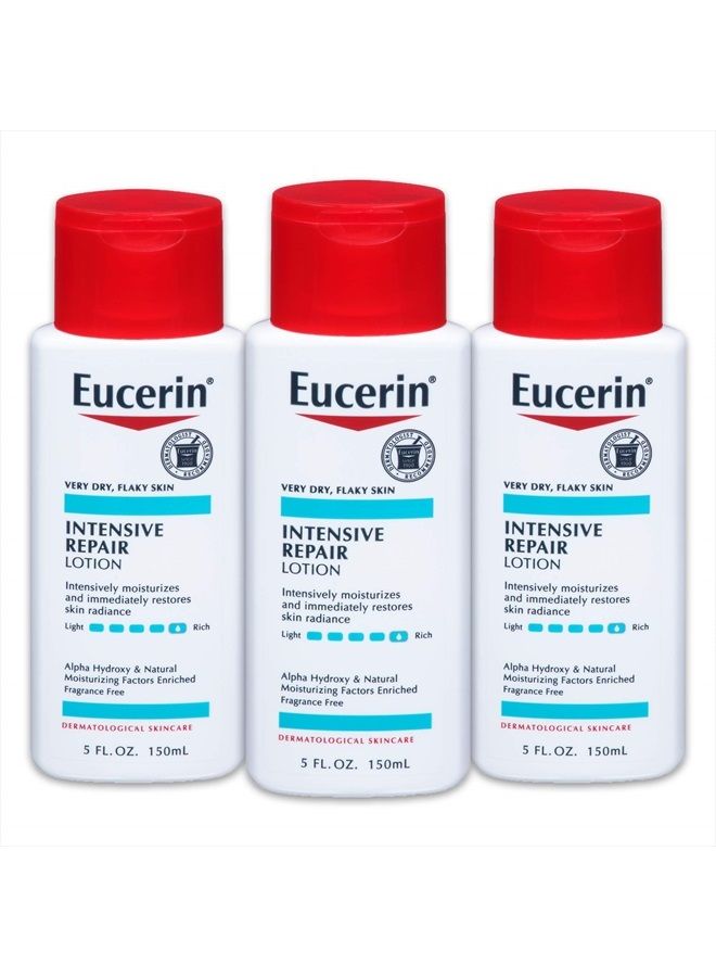 Intensive Repair Lotion - Rich Lotion for Very Dry, Flaky Skin - 5 fl. oz. Bottle (Pack of 3)