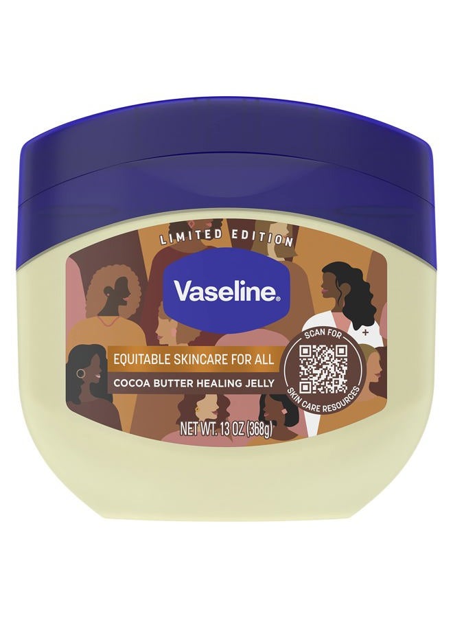 Healing Jelly Moisturizer For Dry Cracked Skin Cocoa Butter Hypoallergenic 13 oz