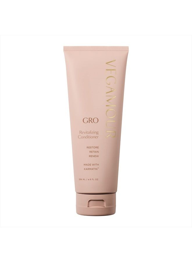 GRO Revitalizing Conditioner - Conditioner for Thicker, Fuller Looking Hair - Vegan Keratin and Biotin Conditioner for All Hair Types