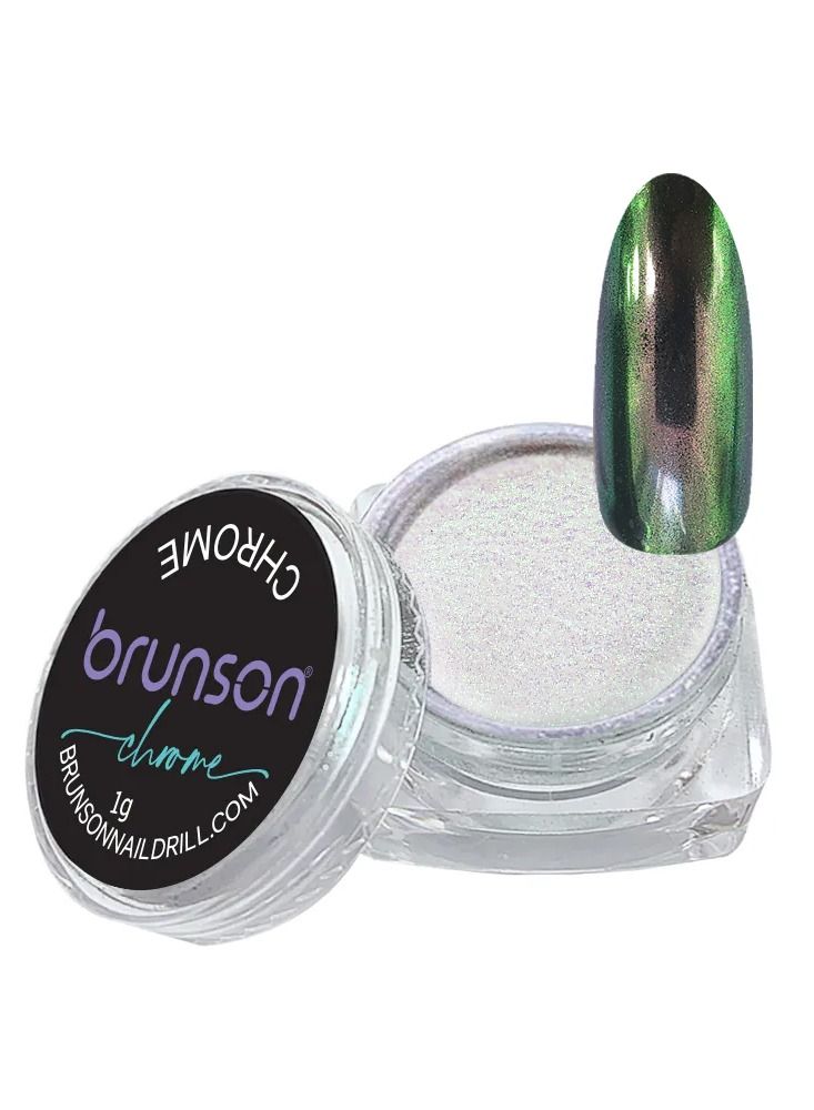 Chrome Nail Powder Mirror Nail Powder, Metallic Nail Powder Holographic Mirror Effect Nail Art Decoration Manicure Pigment GH384s