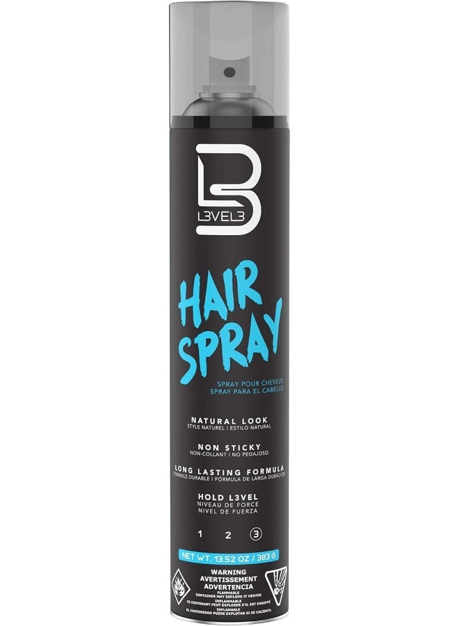 Level 3 Hair Spray - Long Lasting and Strong Hold Hair Spray - Great for Men and Women - Level Three - Suitable for All Hair Types