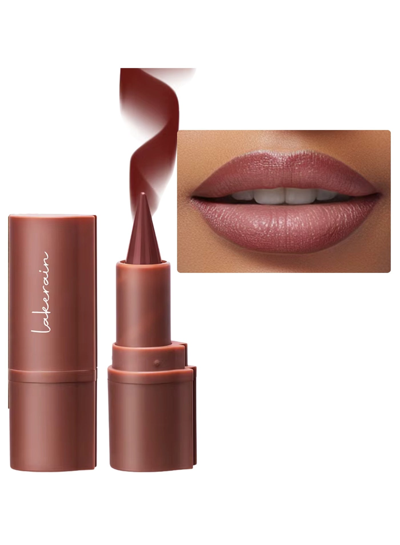 Liner Lipstick Pencil Matte Waterproof Long Lasting Lipstick Lips Contour Makeup Lip Liner Lipsticks, One Stroke Define Lip Liner Non Drying Easy Color Lip Liner Lipstick Caramel 3g 03