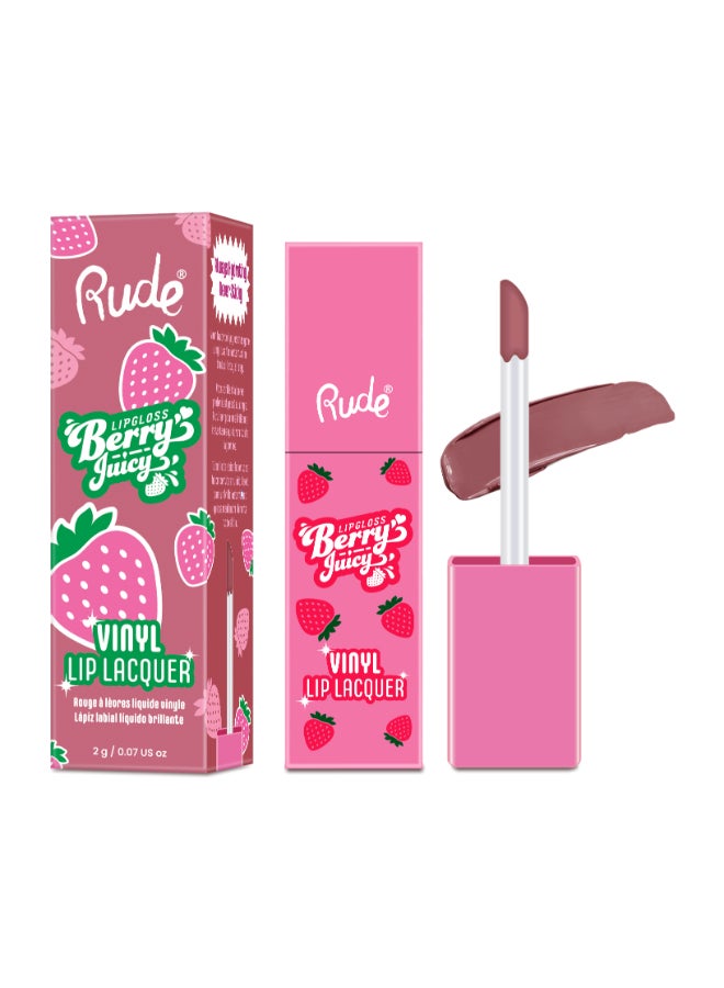 Berry Juicy Vinyl Lip Laquer - Raspberry Mocha