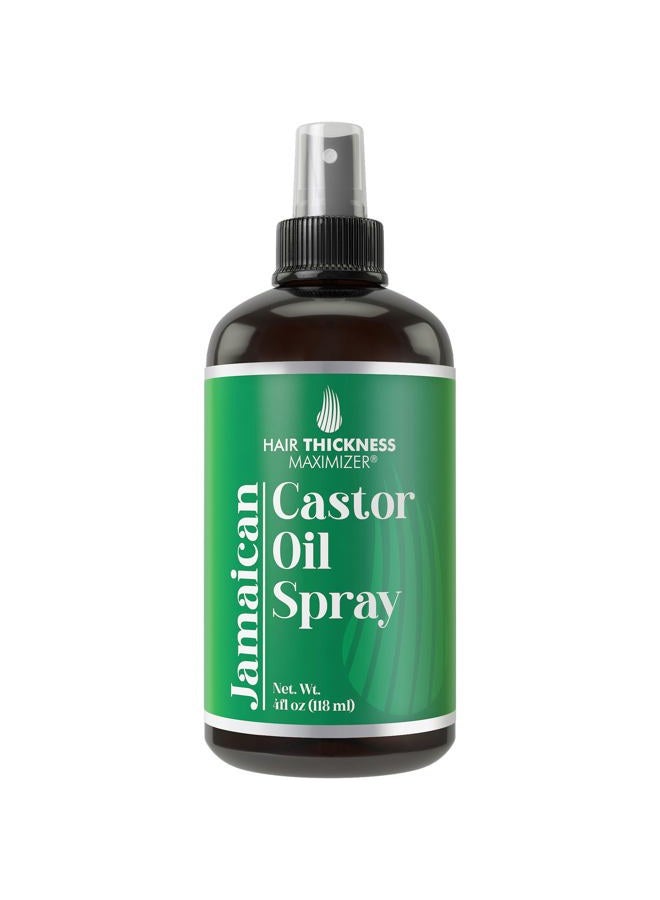 Jamaican Black Castor Oil Spray For Hair Growth. With Marula, Jojoba. Vegan, Leave In Conditioner Serum For Women, Men. Thickening, Moisturizing, Strengthening Scalp Treatment For Dry, Weak Hair