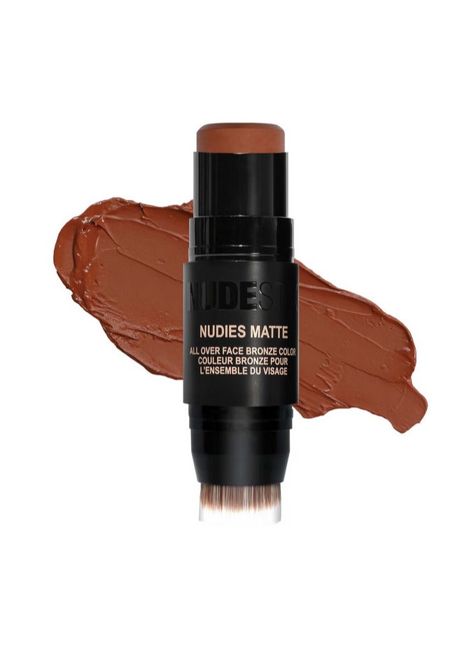 NUDESTIX Nudies Matte All Over Face Bronze Colour Deep Maple. Eh