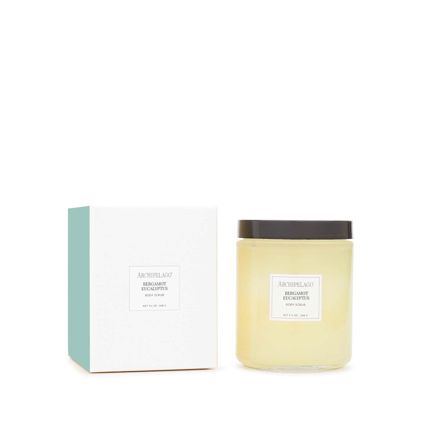 Archipelago Botanicals Bergamot Eucalyptus Body Scrub, Exfoliating Body Scrub for Rejuvenated, Smooth and Glowing Skin, Made with Natural Ingredients, Blended with Bergamot (9.4 oz)