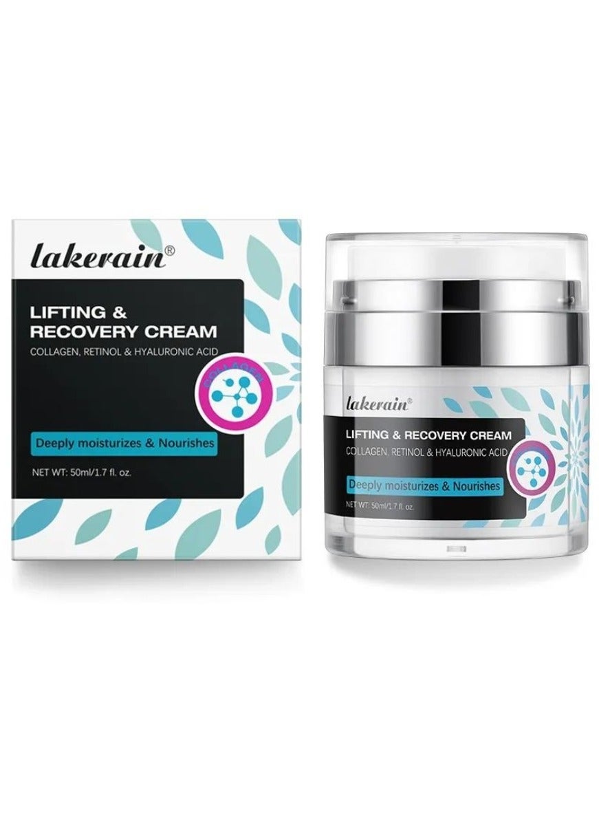50ml Lifting and Recovery Cream Retinol Cream Anti Aging Lifting and Recovery Face Cream Reduce Fine Lines and Wrinkles Lifting and Firming Cream