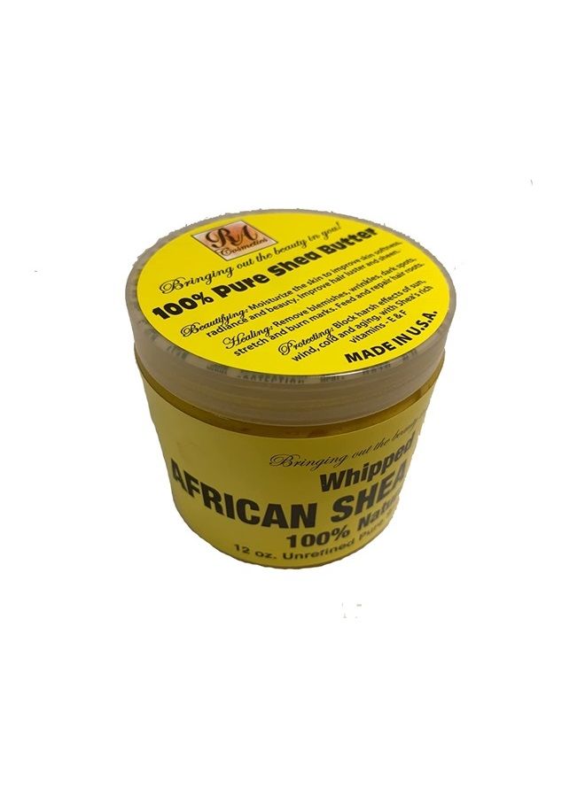 100% African Shea Butter Whipped Unscented 12 oz