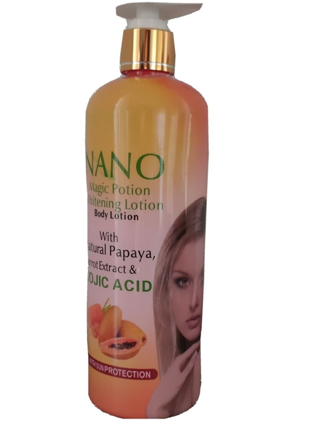 Body Lotion Natural Papaya Carrot Extract Kojic Acid 500 ML