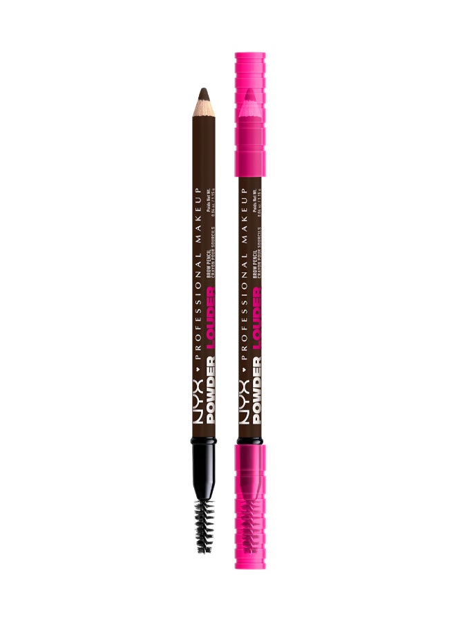 Powder Louder, Brow Pencil, 12Hr Wear, Buildable Micro-Fibers, Deep Brown - image 2