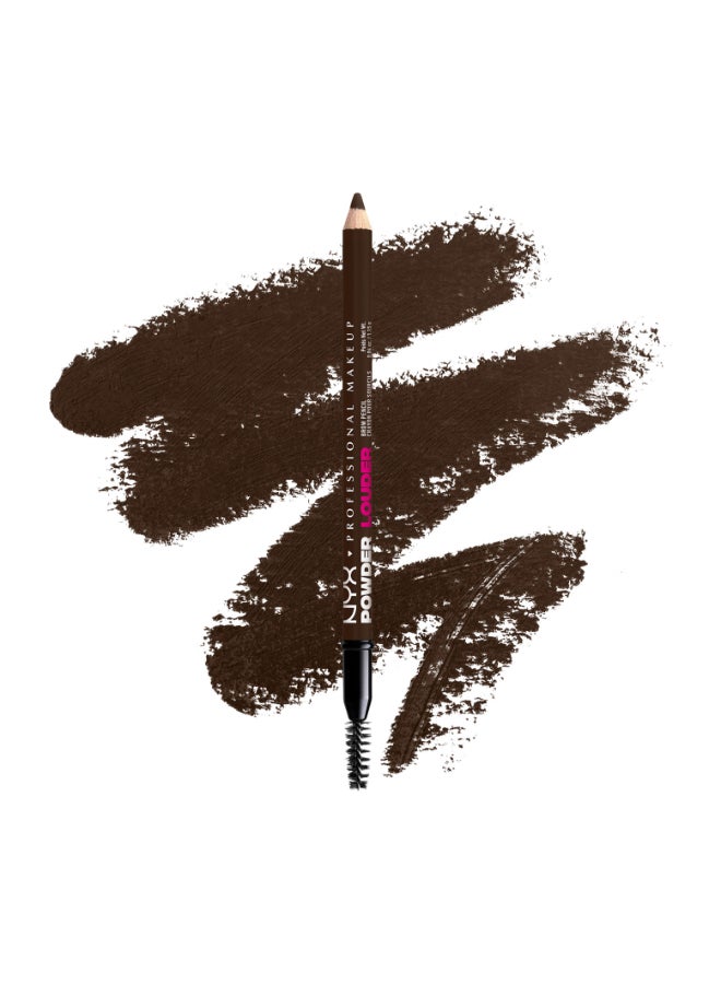Powder Louder, Brow Pencil, 12Hr Wear, Buildable Micro-Fibers, Deep Brown - image 3