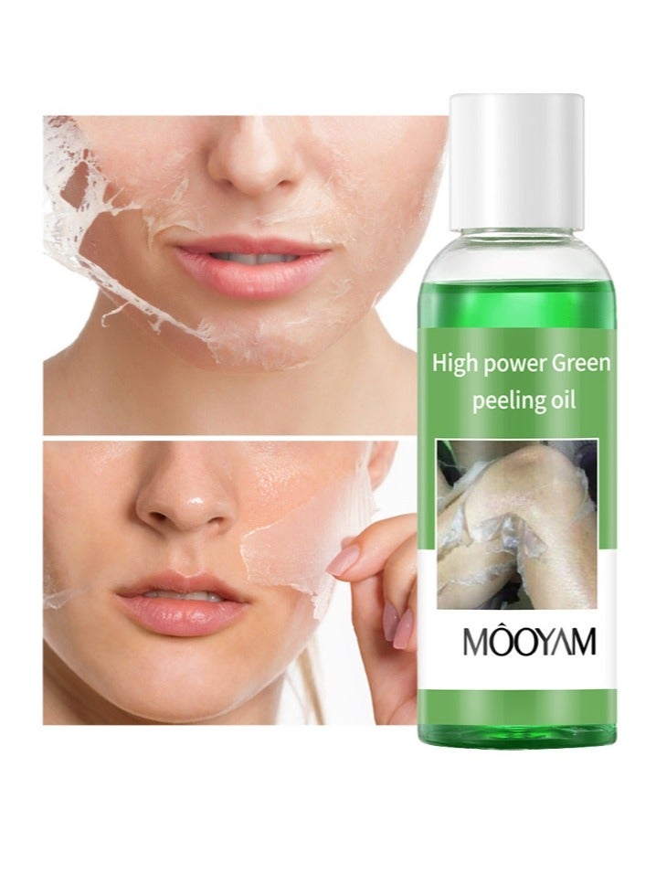 Peeling Oil for Dark Skin, Green Extra Strength Exfoliating Body Peeling Oil,  Peel Solution for Hands and Feet, Effective Exfoliation for Smooth and Radiant Skin