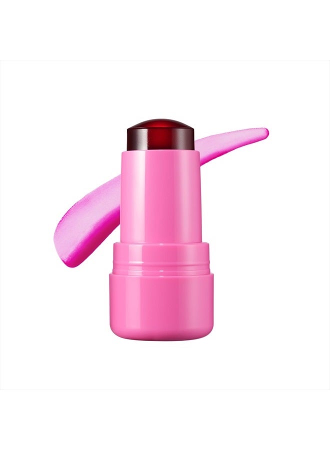 Cooling Water Jelly Tint, Burst (Poppy Pink) - 0.17 oz - Sheer Lip & Cheek Stain - Buildable Watercolor Finish - 1,000+ Swipes Per Stick - Vegan, Cruelty Free