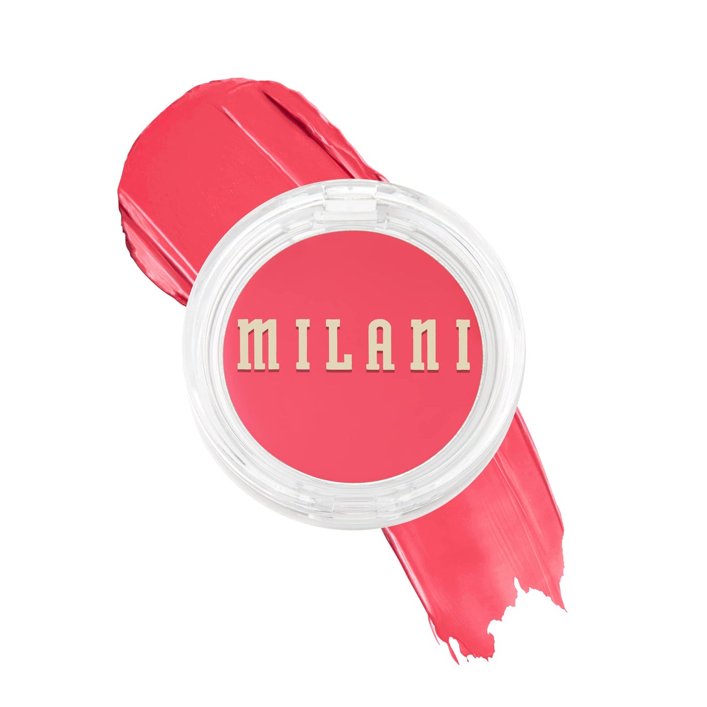 Milani Blush Makeup â€“ Cheek Kiss Cream Blush for Cheeks, Buildable Cream-to-Gel Blusher & Lip Tint, Dewy Natural Color, Hydrating - Coral Crush