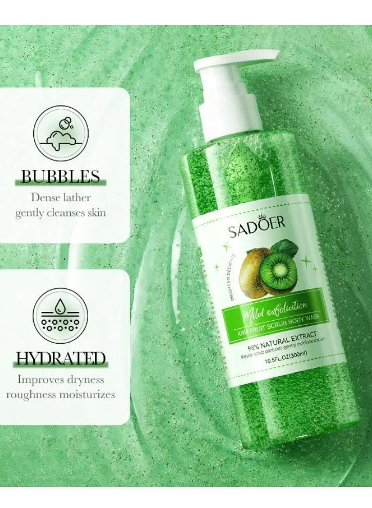Kiwi Fruit Body Scrub Body Wash 300 ML