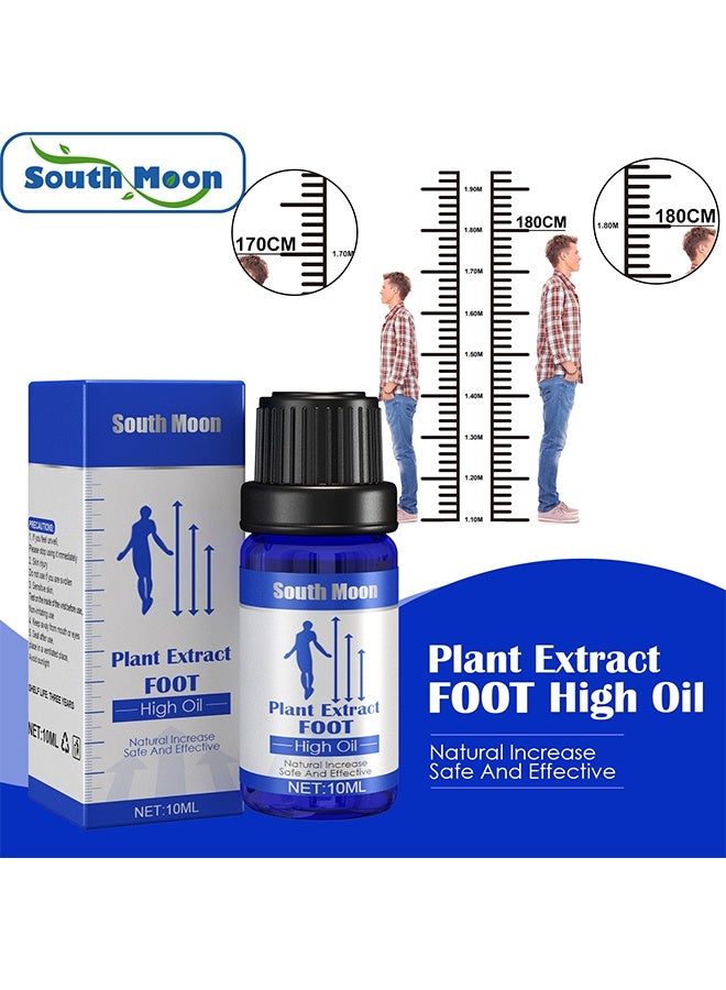 Plant Extract Foot High Oil - Height growth care oil, plant heightening essential oil, plantar acupoint stimulation, healthy massage essential oil 10ml
