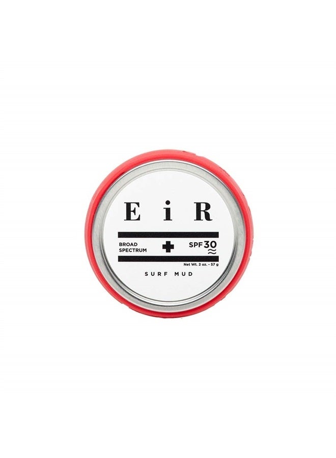 Surf Mud SPF 30 | Natural Sunscreen for Face | Non-Nano Zinc Oxide | Non-Irritating Sun Screen | Water Resistant Surf Reef and Ocean Safe | 2oz.