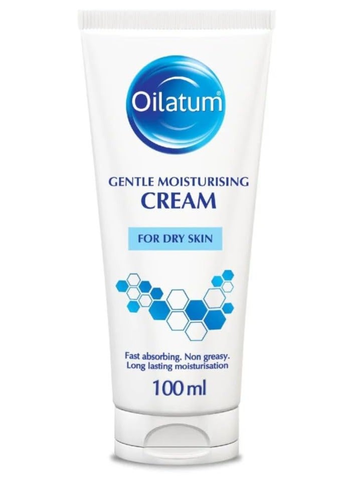 Oilatum Gentle Moisturising Cream 100ml – Fast Absorbing, Non-Greasy Formula for Dry Skin