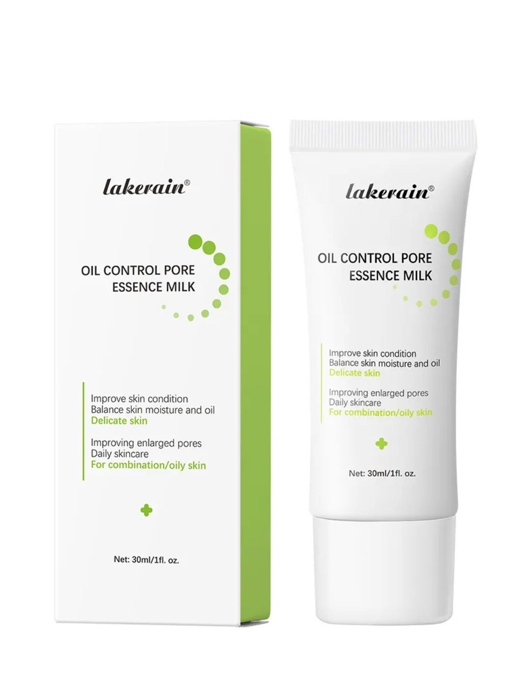 Oil Control Pore Essence Milk Pore Refiner Cream for Combination/Oily Skin Balance Oil and Skin Moisture Improve Enlarged Pores Daily Care Cream 30ml