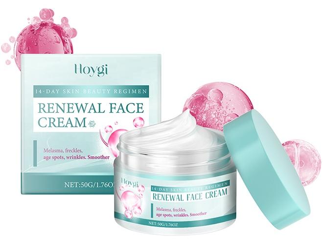 Renewal Face Cream, Renewal Face Cream, Anti-Wrinkle Skin Repair Face Cream, Brightening Facial Cream, Dark Spots Cream, Face Wrinkle Cream for All Skin Types, 50g