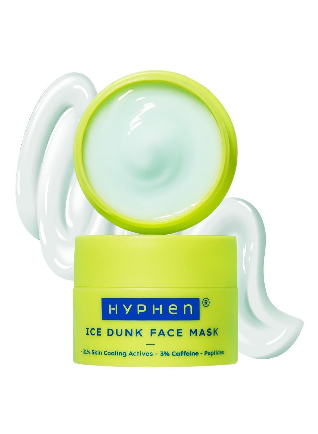 Ice Dunk Cooling Face Mask with 31% Skin Cooling Actives | 3% Caffeine for Skin Firming, De-puff & Pore Minimizing | Collagen Boost Cryo theraphy For Glowing Skin- 50gm