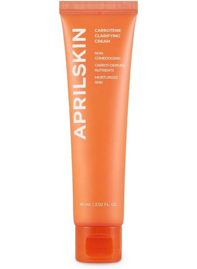 April Skin Carrotene Clarifying Moisturizing Cream BHA Niacinamide for Acne Prone Skin 60ml