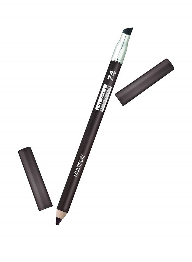 Milano Multiplay Eye Pencil - Multipurpose Pencil - Suitable For Sensitive Eyes - Soft And Smooth Texture - Paraben Free - Ophthalmologist Tested - Amazing Color - 74 I Love Brownie - 0.04 Oz