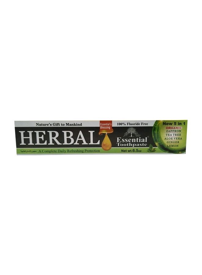 Organic Essential Palace Herbal Toothpaste Nature's Gift to Mankind 5 in 1 Non Fluoride & with Vegetable Base
