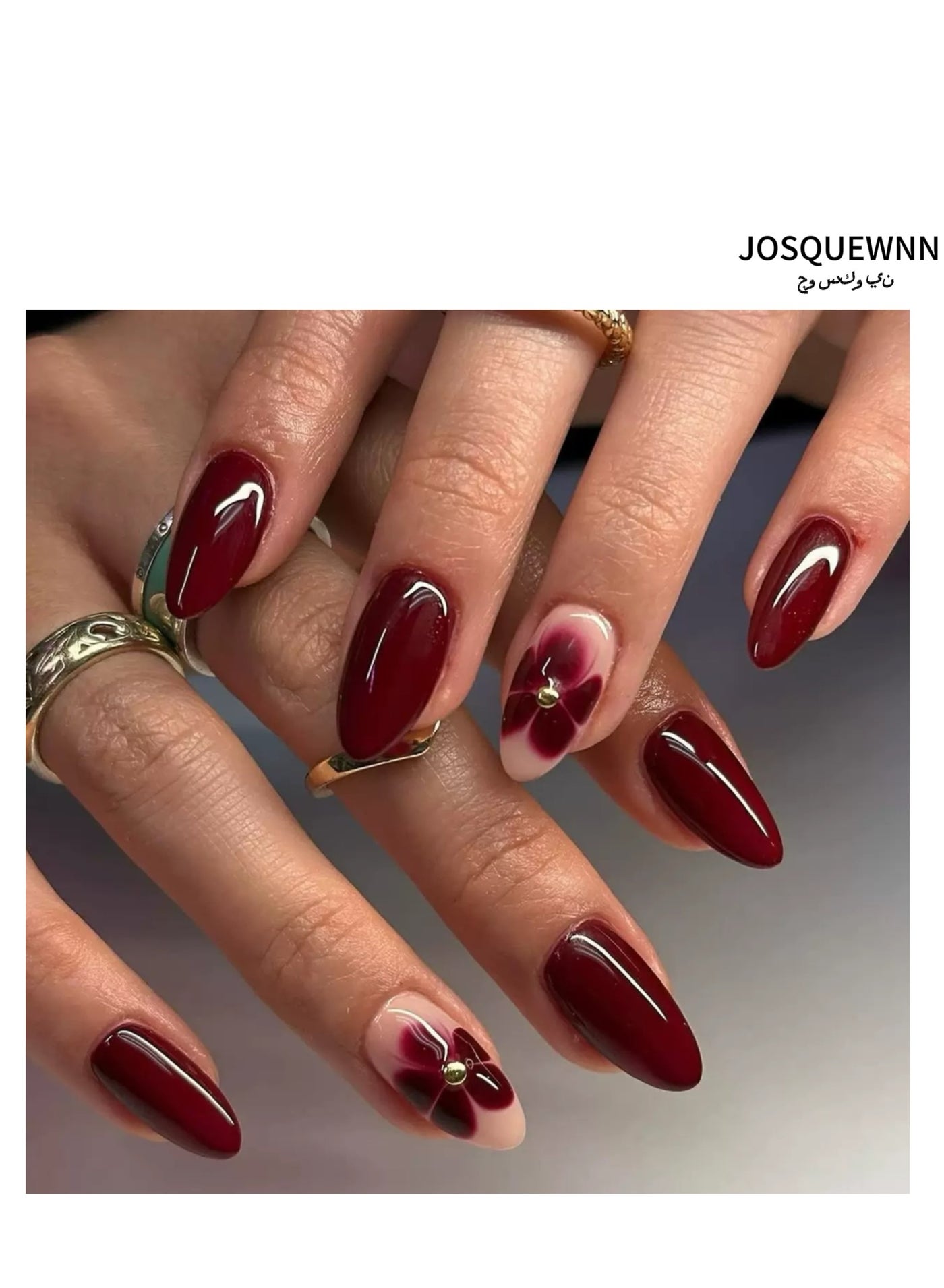 Press On Nails 24pcs, With a Delicate Bow Design, a Set Of 24 Refreshing Art Pieces, Easy to Apply and Remove. Acrylic Nails With Glue Kit.