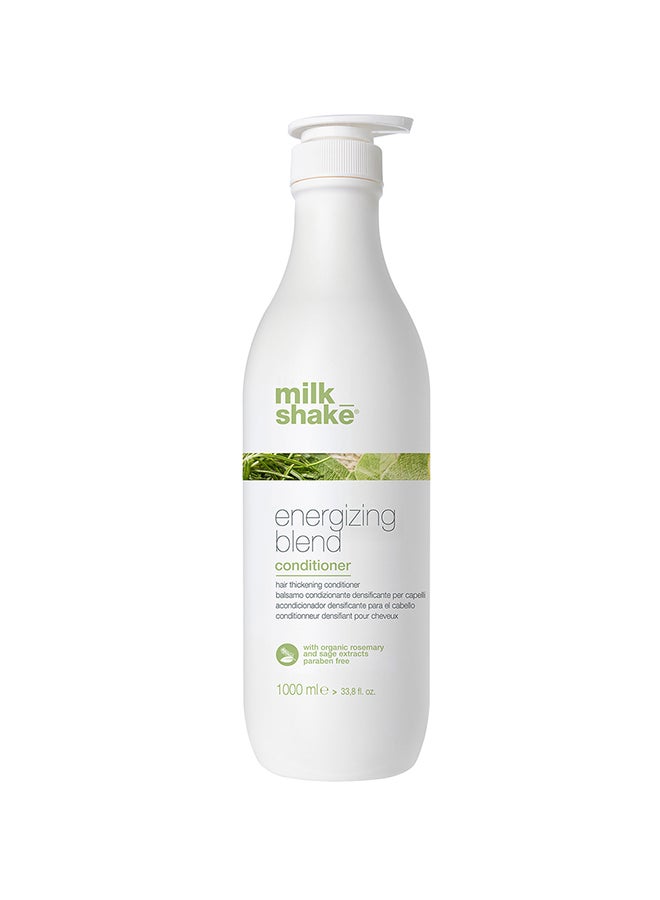 Energizing Blend Conditioner – Rosemary, Sage & Essential Oils for Fine, Thinning & Fragile Hair – Lightweight Hydration with Panthenol for Softness, Density, Strength & Scalp Refreshment, 1 Ltr