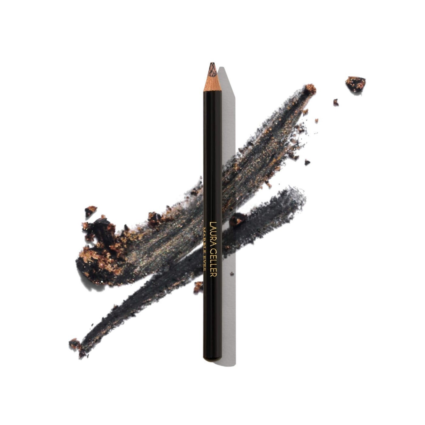LAURA GELLER NEW YORK Marble Eyes Multidimensional Eyeliner â€“ Long-lasting and Smudge-resistant - Creamy smooth-glide formula- Ultra-pigmented Eye Liner Makeup- Black Diamonds