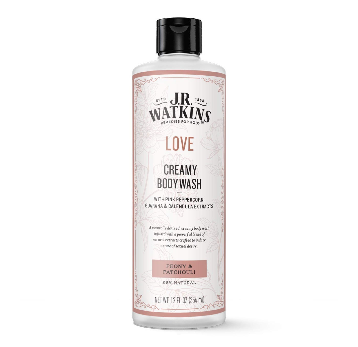 Love Creamy Body Wash (Peony & Patchouli) 12 fl oz