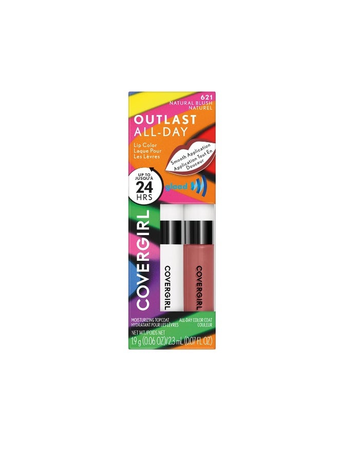 CoverGirl Pride Outlast All-Day Lip Color With Topcoat, Natural Blush