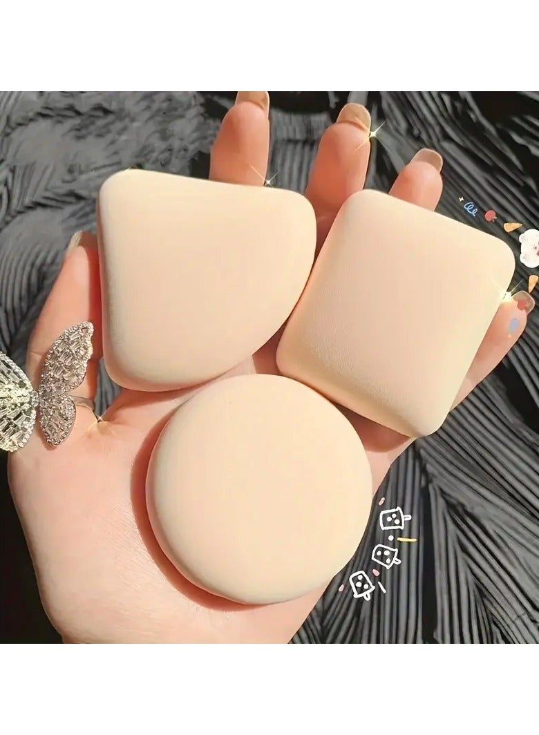 3PCS Cosmetic Puff Makeup Sponge Soft Foundation Powder Sponge Puff Beauty Tools For Women Makeup Accessories Dry And Wet Air Cushion Puff Makeup Tool