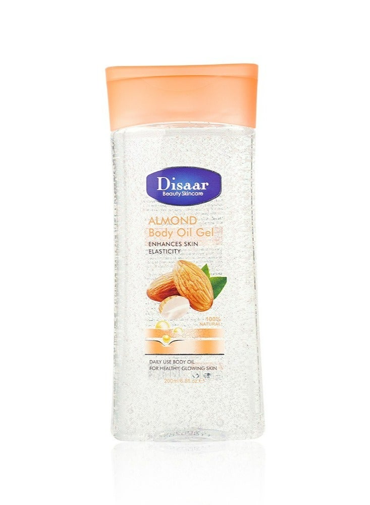 Almond Body Oil Gel Enhances Skin Elasticity 200 ML
